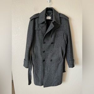 Double Breasted Wool Peacoat